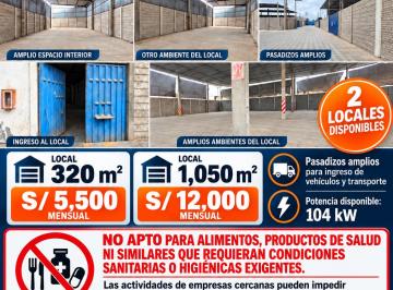 Nave industrial , Lima · Alquiler de Amplio Local Industrial en Lurin con Opcion a Oficinas y Otros Locales Mas Pequeños