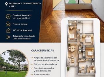 Casa de 3 habitaciones, Lima · Venta de Casa Remodelada en Salamanca de Montyerrico A=160 m²