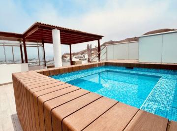 Departamento de 3 habitaciones, Lima · Vendo Exclusivo Penthouse de Estreno en Naplo (Pucusana) – Piscina Privada + Vista Al Mar