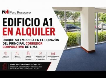 Oficina comercial · 3500m² · Oficina en Alquiler - 3,500 m² - San Isidro