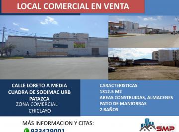 Local comercial , Chiclayo · Vendo. Local Comercial 1312 m² a Media Cuadra de Sodimav
