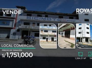 Local comercial · 1394m² · Entidad Financiera Vende Local Comercial – 1,394 m² – Vía Principal en Pucallpa en Calleria - 1280