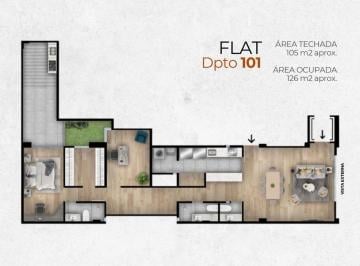 Departamento · 126m² · 2 Dormitorios · Vendo Hermoso Departamento Primer Piso con Terrazas Higuereta