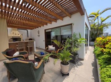 Departamento de 4 habitaciones, Lima · Exclusivo Dúplex Penthouse con Terraza, Parrilla, Chimenea, Aire Acondicionado y Vista Verde