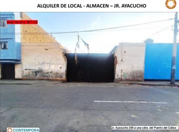 Terreno / Lote , Callao · Alquiler de Local - Almacen – Jr. Ayacucho Callao