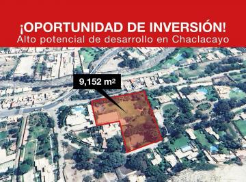 Terreno / Lote · 9152m² · Terreno en Venta - 9152 m² - Chaclacayo