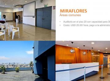 Oficina comercial , Lima · Miraflores: Oficinas Corporativas en Alquiler Zona A1