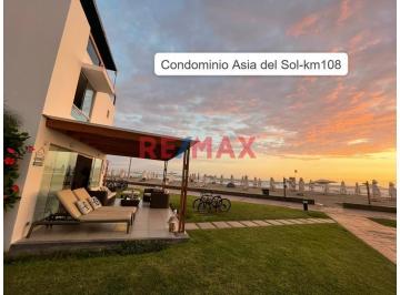 Casa de playa · 105m² · Venta Casa de Playa en Primera Fila - Condominio Asia del Sol Km 108