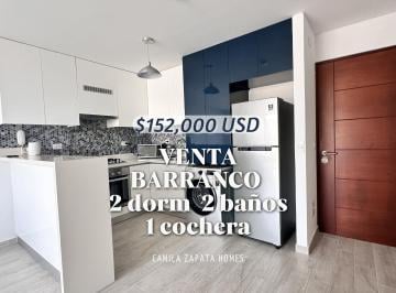 Departamento de 2 habitaciones, Lima · Vendo Depa con Cochera con Excelente Ubicación en Barranco Incluye Linea Blanca