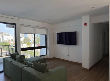 AMPLIA SALA AMOBLADO CON JUEGO DE SALA EUROPEO · Precio Negociable - Flat Amoblado Estreno 125 m² en San Isidro + Cochera