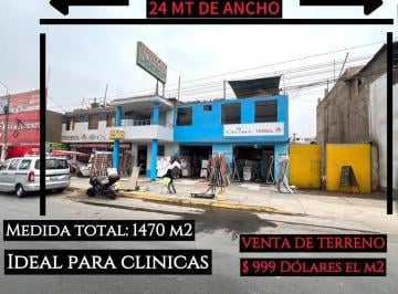 Terreno / Lote , Lima · Ocasión Terreno de 1471 m² en Av Puente Piedra, Ideal Para Clínica, Colegio, Mercado, Condominio