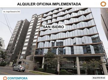 Oficina comercial , Lima · Alquiler Oficina Amoblada - Av Jorge Basadre. San Isidro 513 m²