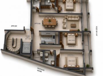 Departamento de 3 habitaciones, Arequipa · Departamento Tipo Flat en Venta de 108 m² en Estreno - All074 (1)