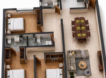 Departamento de 4 habitaciones, Arequipa · Departamento en El 3er Piso con Vista a La Calle de 115 m² - All075 (3)