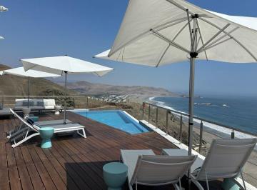 Casa de playa de 5 habitaciones, Cañete · Venta Casa de Playa Positano | 3 Pisos | Vista Al Mar | Terraza y Piscina | 5 Dorm. | 5 Baños