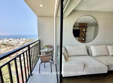 Departamento de 2 habitaciones, Lima · Moderno Departamento con Vista Al Mar, Parque y Ciudad