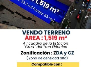 Terreno / Lote , Lima · Vendo Excelente Terreno Comercial de 1,519 m² Galeria Raimondi