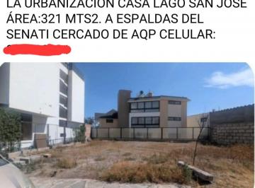 Terreno / Lote 321m² Venta Arequipa · Se Vende Amplio Terreno en Urb Casa Lago San Jose, Cercado