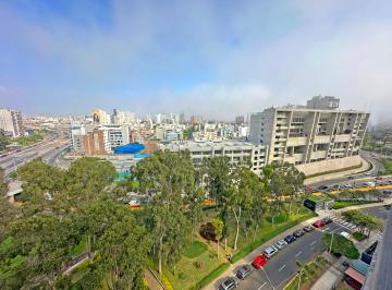 Vista desde la sala · Se Alquila Lindo Departamento Amoblado de 88 m² con Vista a Parque en Miraflores