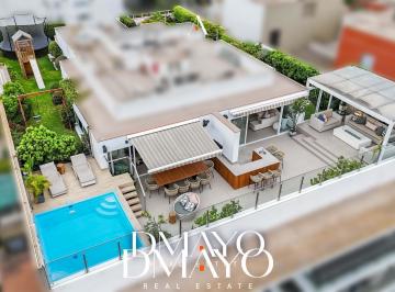 Departamento · 750m² · 5 Dormitorios · 8 Estacionamientos · Venta Penthouse con 5 Dorm., Piscina, Terraza y Jardín en La Mejor Zona de San Isidro