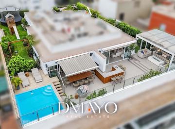 Departamento · 1081m² · 5 Dormitorios · 8 Estacionamientos · Venta Penthouse con 5 Dorm., Piscina, Terraza y Jardín en La Mejor Zona de San Isidro
