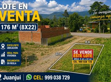Terreno / Lote , Mariscal Caceres · Lote en Venta en Juanjuí - Excelente Ubicación