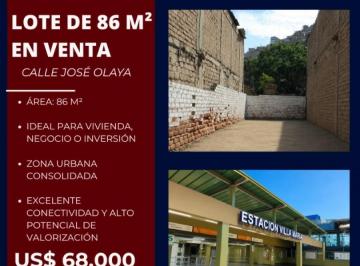 Terreno / Lote · 80m² · Venta de Terreno Cerca a La Estacion de Villa Maria
