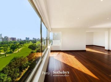 Departamento · 298m² · 4 Dormitorios · 2 Estacionamientos · Exclusivo Departamento Flat con Vista Al Golf – San Isidro