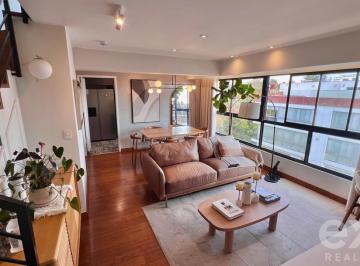 Departamento · 121m² · 3 Dormitorios · 1 Estacionamiento · Exclusivo Dúplex con Terraza y Jardín en Chacarilla del Estanque