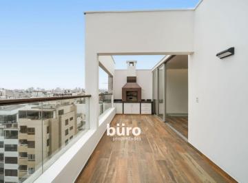Departamento de 3 habitaciones, Lima · Moderno PH en Alquiler con Terraza y Vista Al Mar en Malecon Miraflores