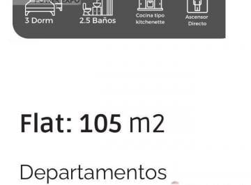Departamento · 105m² · Venta Departamento 105 m² 3dorm 3baños