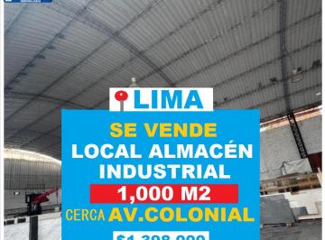 Local comercial , Lima · Se Vende Local Comercial Industrial en Lima Cerca Av Colonial Av Argentina y Las Malvinas