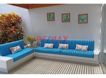 Casa · 125m² · 4 Dormitorios · 2 Estacionamientos · Casa Amoblada en Condominio Asia del Sur, Playa Sarapampa, Km 108