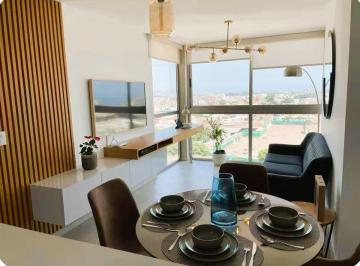 Departamento de 2 habitaciones, Lima · Se Vende 2 Dorm en Barranco/ Vista Al Mar/ Listo Para Rentar/ Cochera y Amoblado