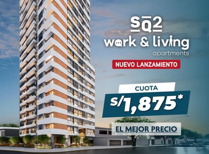 Desarrollo vertical , Lima · Sq2 Work & Living Apartments