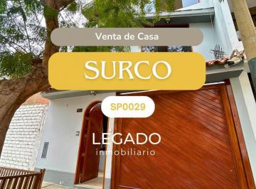 Casa · 280m² · 7 Dormitorios · 1 Estacionamiento · Venta de Hermosa Casa en Urb. Santa Maria de Surco