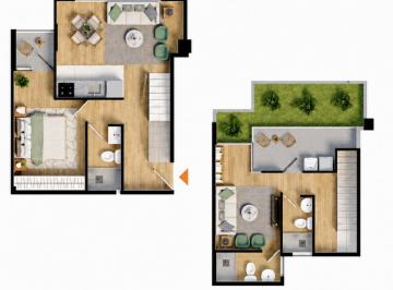 Departamento de 1 habitación, Lima · Dúplex 1 Dorm. en Santa Beatriz (86.25 M&sup2;)