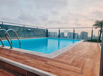 Departamento de 1 habitación, Lima · Alquilo Exclusivo Dep. Nuevo - Cochera - 1 Dor. - Barranco Límite Miraflores - Vista Panorámica - Piso 16