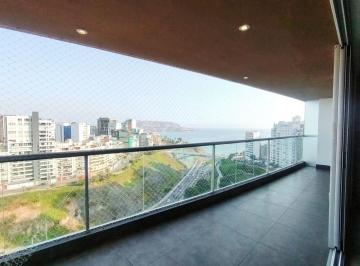 Departamento de 3 habitaciones, Lima · Alquiler Exclusivo Departamento 250 m² Malecon Armendariz – Piso 14 Vista Al Mar