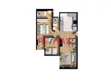 Departamento de 2 habitaciones, Lima · ¡Estrena Departamento con Terraza en Excelente Ubicación y Modernas Áreas Comunes!