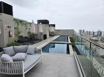 Departamento de 1 habitación, Lima · Alquilo Dpto un Dormitorio Balcon Limite Barranco y Miraflores Cochera Piscina Amoblado