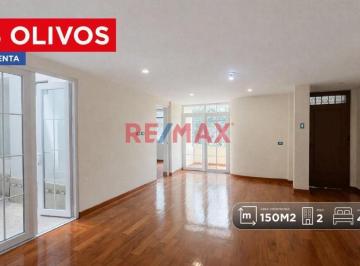 Departamento · 150m² · 4 Dormitorios · Departamento en Venta en Los Olivos 150 m² Frente a Parque con 4 Dorm.