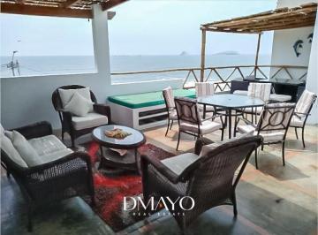 Casa de playa · 168m² · 4 Dormitorios · 4 Estacionamientos · Casa en Alquiler con Vista Al Mar - Pulpos