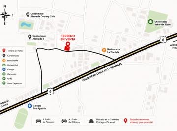 Plano de ubicación · Se Vende Terreno Carretera Pimentel