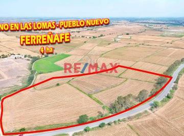Terreno / Lote · 40000m² · Terreno en Venta - en Las Lomas - Pueblo Nuevo - ferreñafe.(K. Mejia)