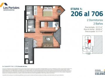 Departamento de 2 habitaciones, Lima · Alquiler Depa Estreno Piso 3 Edificio Gran Central Conial 2 Cercado de Lima 2h2b