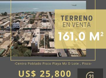 Terreno / Lote , Pisco · Venta de Terreno en La Playa - Pisco 161 m²