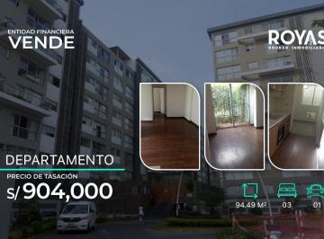 Departamento · 94m² · 3 Dormitorios · 1 Estacionamiento · Entidad Financiera Vende Departamento en Lima Polo Hunt - Surco