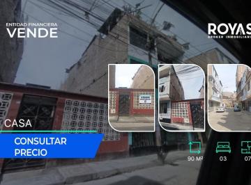 Casa · 75m² · 3 Dormitorios · Entidad Financiera Vende Casa en Mariscal Caceres - San Juan de Lurigancho