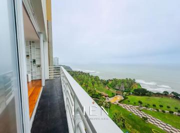 Departamento · 300m² · 4 Dormitorios · 2 Estacionamientos · Venta de Penthouse en Malecón de Miraflores Frente Al Mar